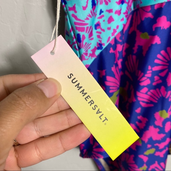 NWT Tanya Taylor x Summersalt The Oasis One Piece Size 6 Floral - Picture 6 of 9